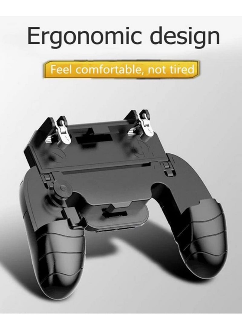 K11 Wireless Bluetooth Gamepad Joystick Remote Control Controller with L1R1 Fire Shooter Buttons for IOS Android PUBG Mobile Game Handle Support Dual Vibration and Ergonomic Design  - Image 2