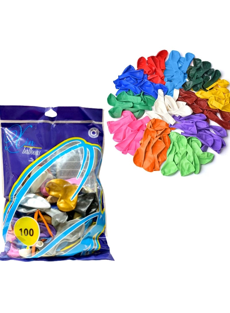 Bag of 100 Mixed Balloons – Multicolor Party & Event Decoration - Image 5