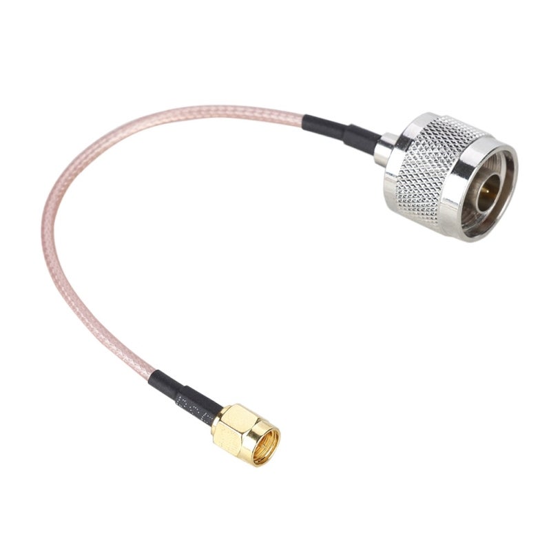 SMA to N Type Cable 15cm RG316 Full Copper Connector - High Frequency Low Loss SMA Male to N Male Adapter for RF Antenna Wireless LAN Devices - Image 1