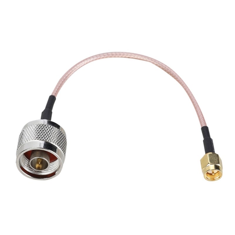 SMA to N Type Cable 15cm RG316 Full Copper Connector - High Frequency Low Loss SMA Male to N Male Adapter for RF Antenna Wireless LAN Devices - Image 2