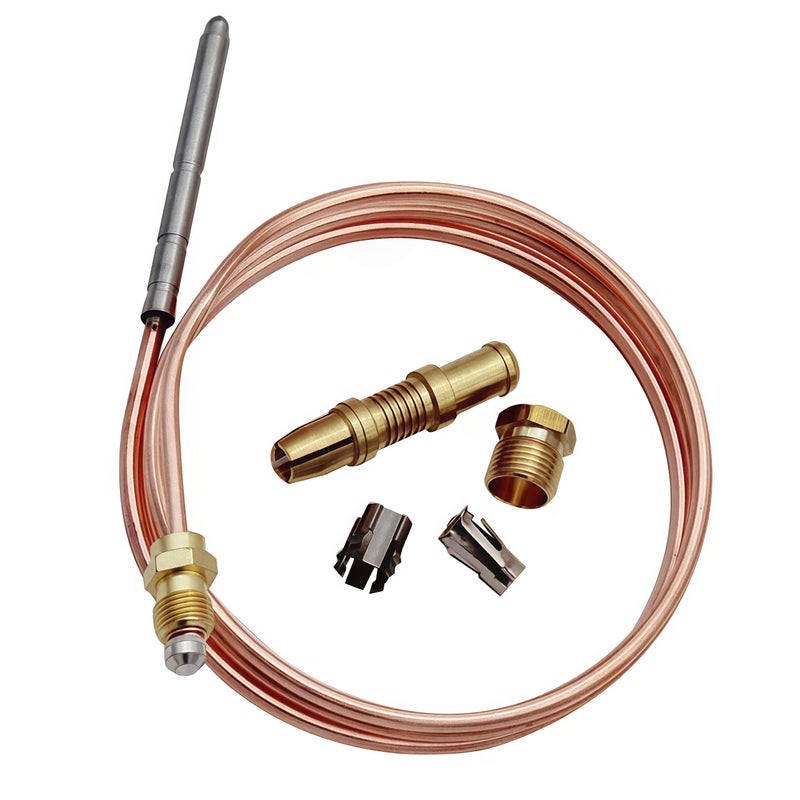 KBZ Thermocoupler for Robertshaw Thermostat Control Pilot Burner Assembly Replacement 1980-036 Snap Fit Universal Thermocouple (36") - Image 1