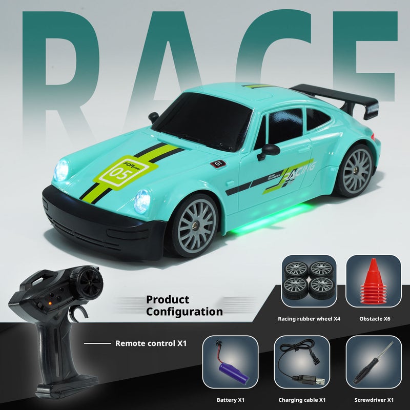 سيارة تحكم عن بعد 20RC دريفت 4WD مع أضواء شبه نسبية سباق - Image 5