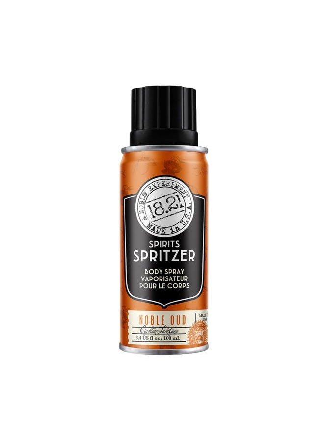 18.21 Man Made - Men's Spirits Spritzer Noble Oud, 3.4 oz. - Long-Lasting All Over Body Spray with Masculine Aromatics - Gifts for Him - Image 1