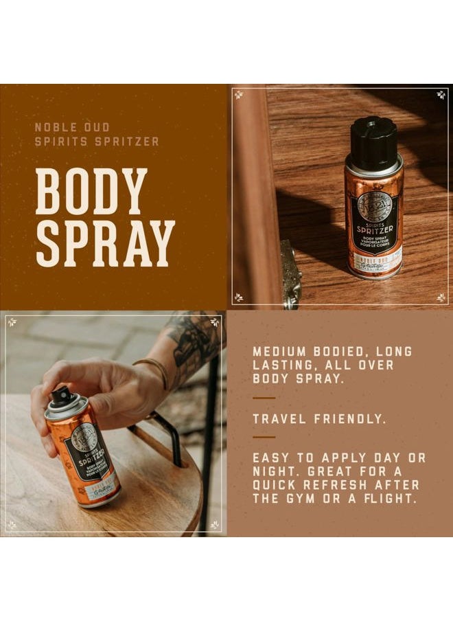 18.21 Man Made - Men's Spirits Spritzer Noble Oud, 3.4 oz. - Long-Lasting All Over Body Spray with Masculine Aromatics - Gifts for Him - Image 1