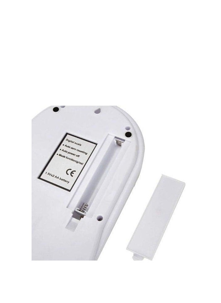 Relax Smart - Digital kitchen scale up to 10 kg, white color 24.5x3.5x17 cm white 24.5x3.5x17 cm - Image 1