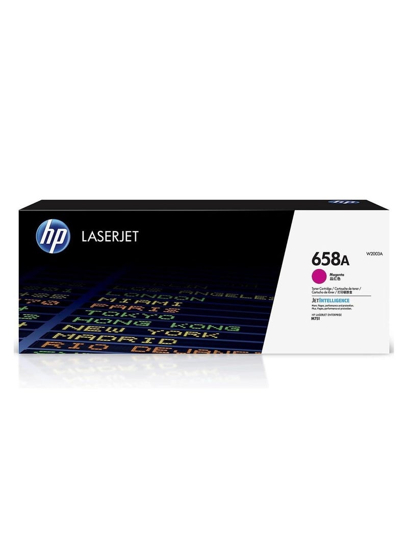 HP 658A Magenta Original LaserJet Toner Cartridge Magenta