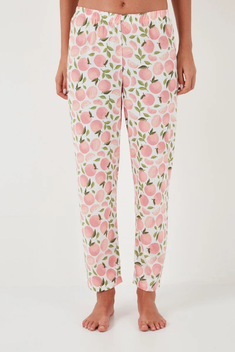 Lela Regular Fit Crew Neck Short Sleeve Pajama Set Women's Pajama Set 65770105