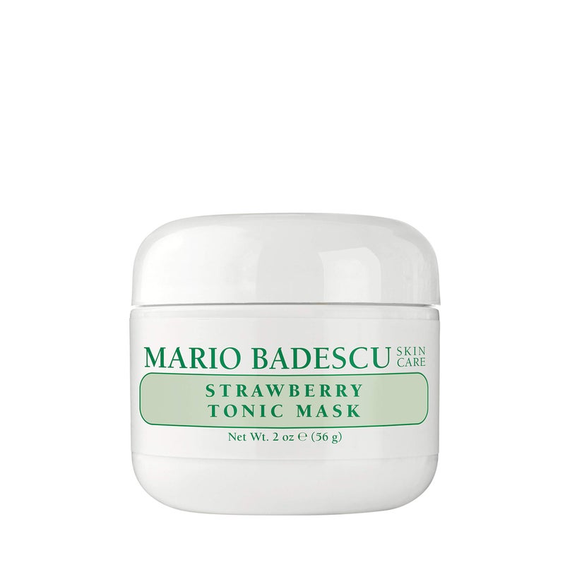 Mario Badescu Strawberry Tonic Mask - Refreshing & Brightening Clay Mask - Refines & Cleanses Dull Skin & Clogged Pores - Face Skincare Rich in Vitamin C & Folic Acid, 2 Oz - Image 1