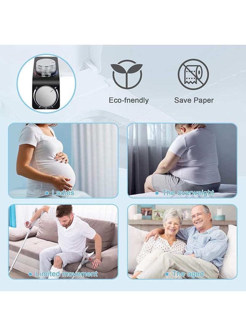 Sweet seven Non-Electric Bidet Toilet Attachment - Dual-Nozzle, Self-Cleaning, Cold & Warm Water Sprayer - Easy Adjustment for Sanitary and Refreshing Wash - Image 5