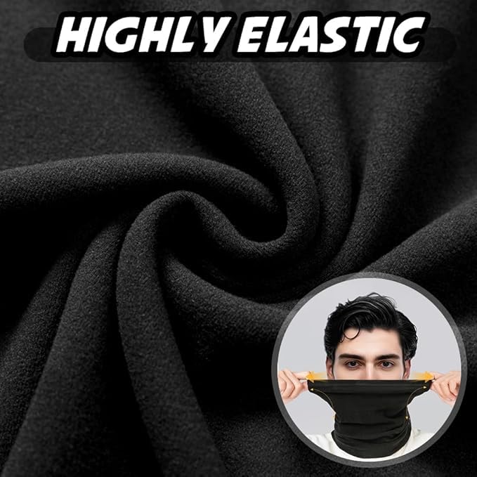 Showvigor 2 Pack Winter Neck Gaiter for Men & Women, Windproof Fleece Face Mask Cover, Cold Weather Scarf for Skiing, Cycling, Hiking & Outdoor Sports - Image 4