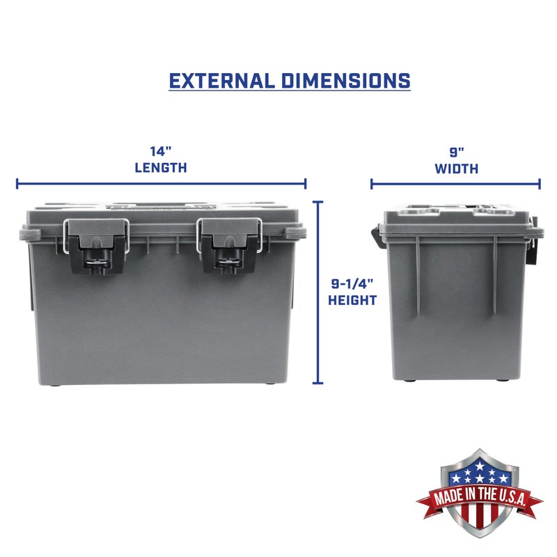 Sheffield 12775 XL Storage Bins With Lids, 2-Pack Stackable Storage Bins, Made in USA, Lockable and Water-Resistant Containers with Lids, Plastic Containers for Home, Classroom, and Dorm - Image 4