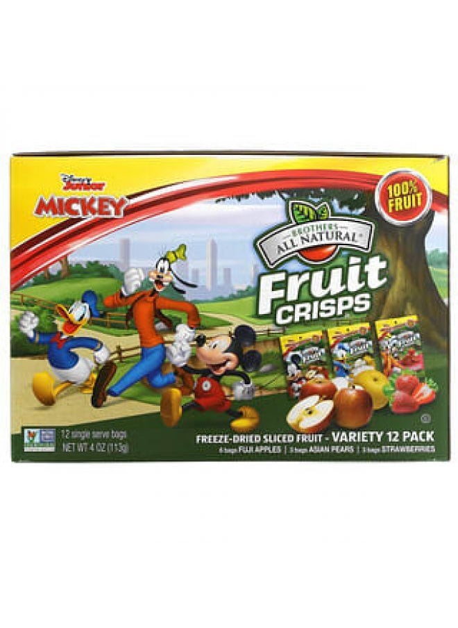 Brothers-ALL-Natural - Brothers-All-Natural, Disney Junior Fruit-Crisps, Variety Pack, 12 Packs - Image 1