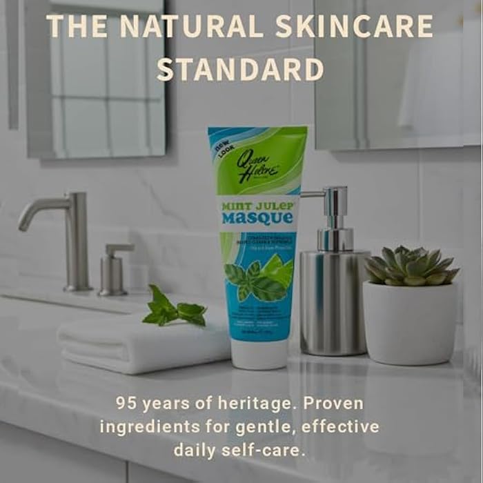Queen Helene Mint Julep Masque 8 oz – Deep Cleansing Clay Face Mask for Oily & Acne-Prone Skin | Purifies Pores & Soothes with Refreshing Mint | Classic Spa-Quality Treatment Made in USA - Image 4