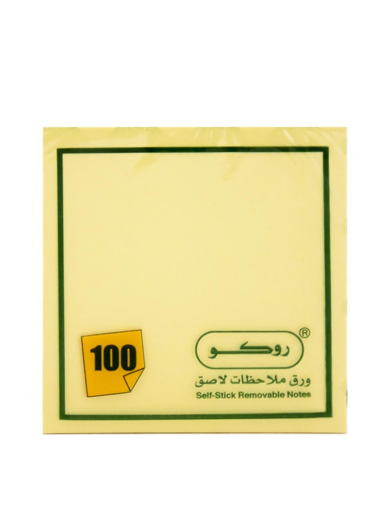 ROCO Standard Self Stick Notes 3" X 3"100 Note