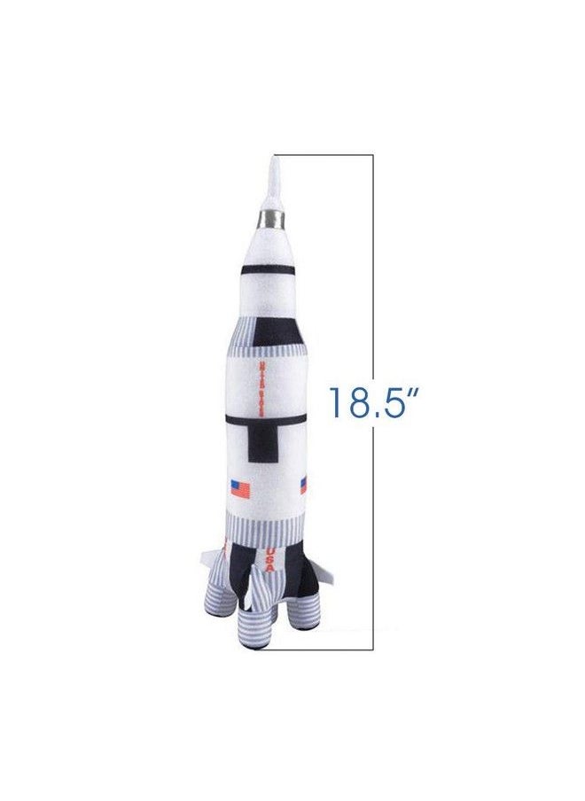 ArtCreativity Saturn Rocket Plush Toy For Kids 18.5 Inch Space Shuttle Stuffed Toy With Realistic Details Space Room Décor Nasa Spaceship Nursery Décor Great Outer Space Toys For Boys And Girls  - Image 4