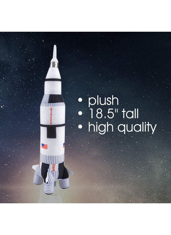 ArtCreativity Saturn Rocket Plush Toy For Kids 18.5 Inch Space Shuttle Stuffed Toy With Realistic Details Space Room Décor Nasa Spaceship Nursery Décor Great Outer Space Toys For Boys And Girls  - Image 5