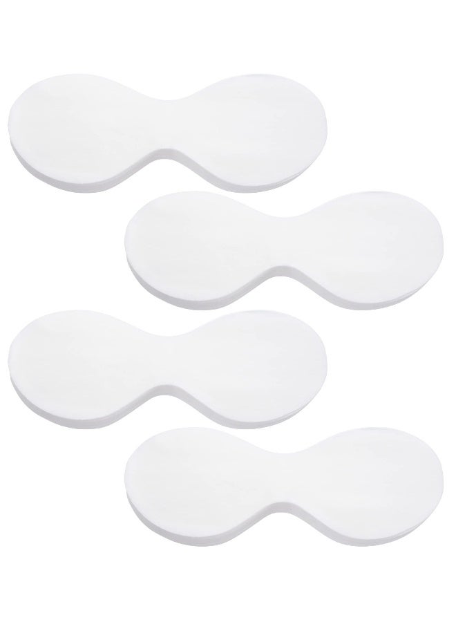 400 ورقة قطنية غير منسوجة للاستخدام لمرة واحدة، وسادات عناية بالعين للوجه، مثالية لمنتجعات السبا، ماسك عيون DIY، ورق ماسك للوجه للجمال والعناية بالبشرة، لفات مرطبة للسبا. - Image 1