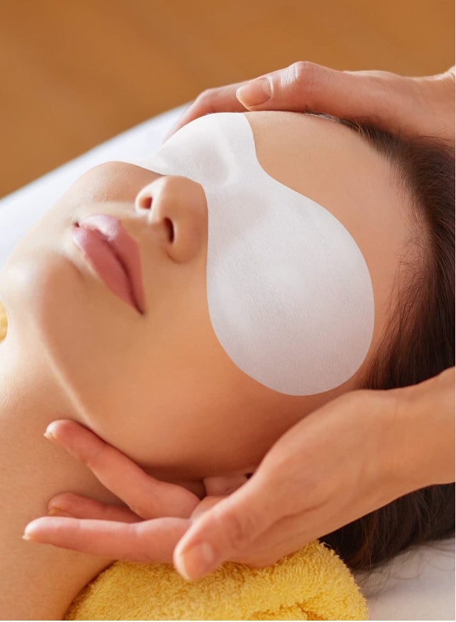 400 ورقة قطنية غير منسوجة للاستخدام لمرة واحدة، وسادات عناية بالعين للوجه، مثالية لمنتجعات السبا، ماسك عيون DIY، ورق ماسك للوجه للجمال والعناية بالبشرة، لفات مرطبة للسبا. - Image 2