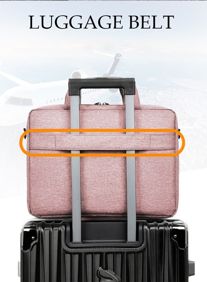 DUNISO 15.6 Inch Laptop Bag with Multi Compartment Lightweight Laptop Hand Bag Crossbody Bag Travel Business Briefcase Water-Resistant Dust-proof Shoulder Messenger Bag for Men and Women Work Office  - Image 4