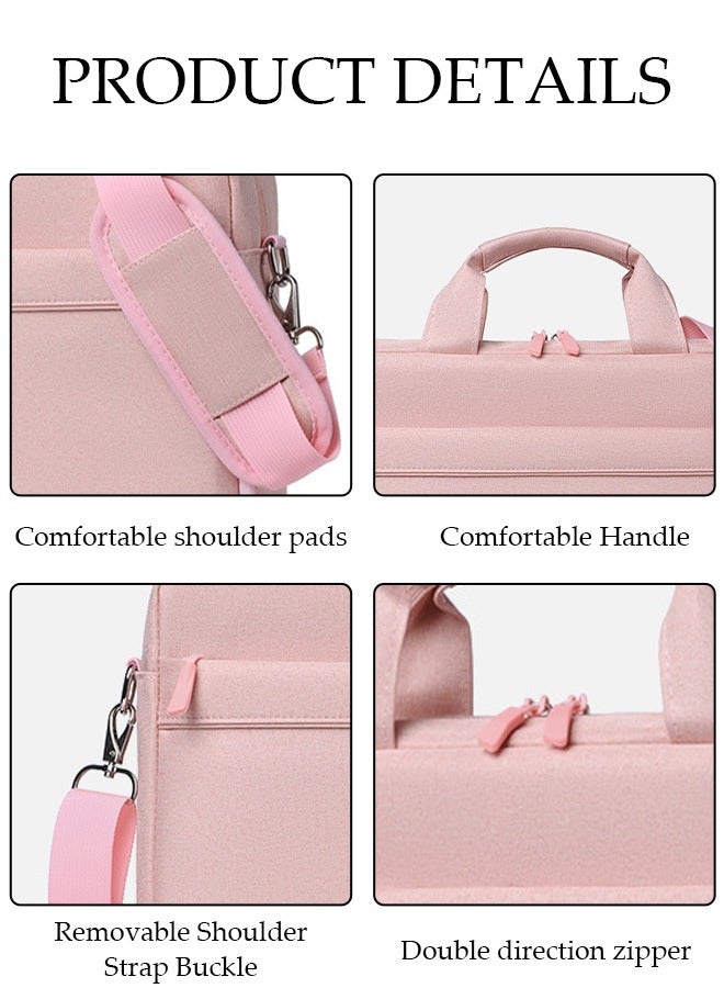 DUNISO 15.6 Inch Laptop Bag with Multi Compartment Lightweight Laptop Hand Bag Crossbody Bag Travel Business Briefcase Water-Resistant Dust-proof Shoulder Messenger Bag for Men and Women Work Office  - Image 3