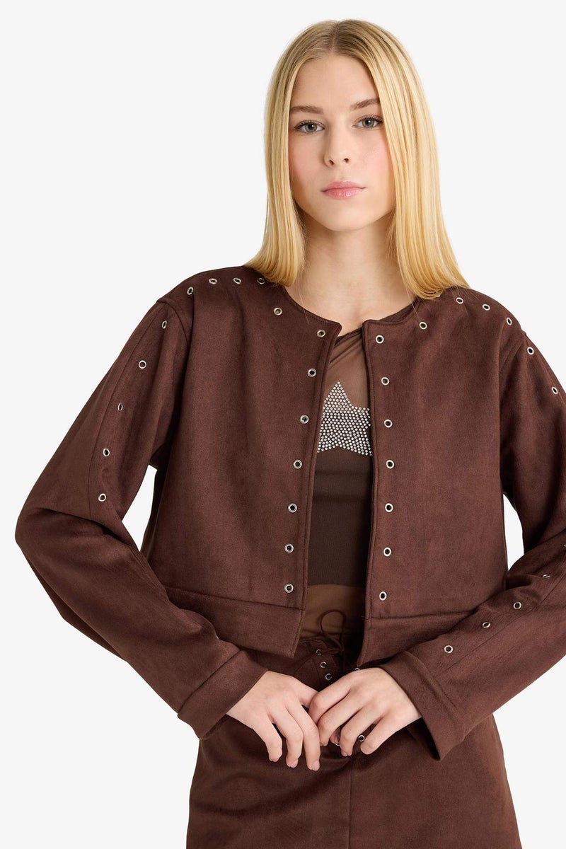 DeFacto Suede Blazer - Image 1