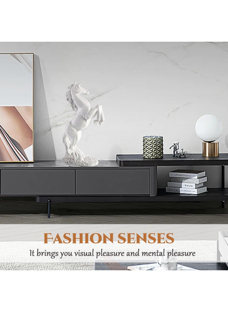 الأزرق جي دبليو ديكور المنزل النحت التماثيل الحديثة ديكور المنزل الحصان التماثيل التماثيل الراتنج الفن هدية غرفة نوم المنزل غرفة المعيشة مكتب - Image 5