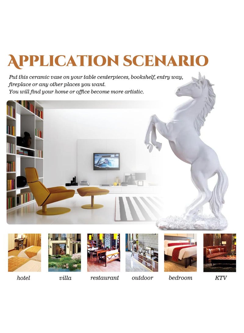 الأزرق جي دبليو ديكور المنزل النحت التماثيل الحديثة ديكور المنزل الحصان التماثيل التماثيل الراتنج الفن هدية غرفة نوم المنزل غرفة المعيشة مكتب - Image 2