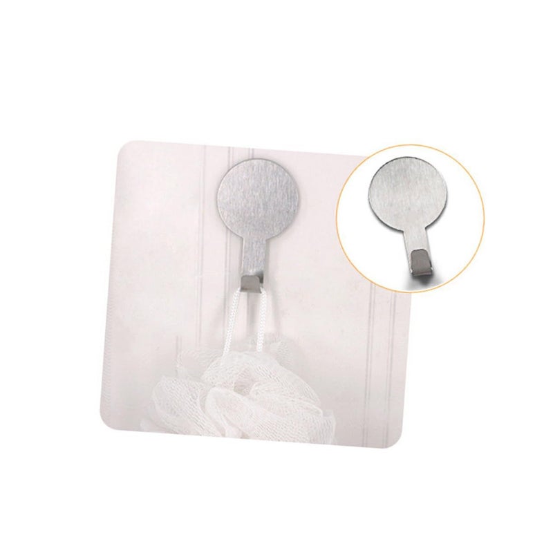 DOITOOL 8Pcs Self Adhesive Steel Hooks Strong Hold for Kitchen Bathroom - Image 4