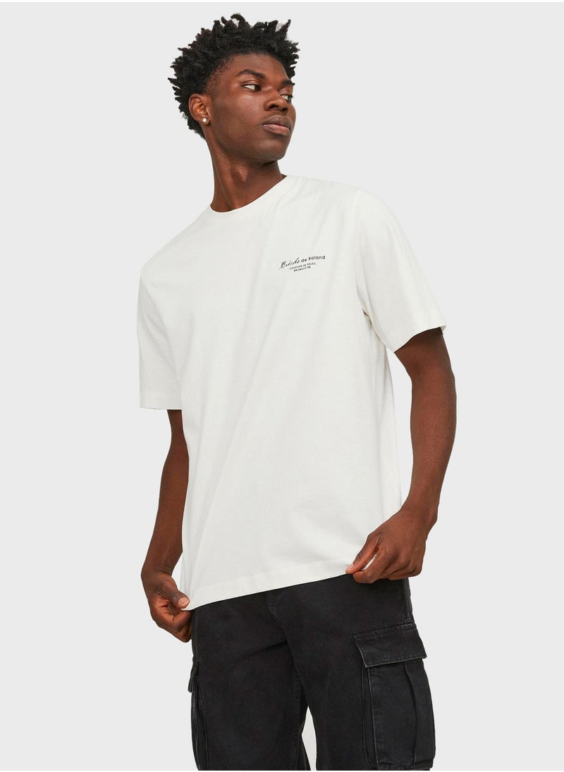 JACK & JONES - Casual Printed Crew Neck T-Shirt - Image 1