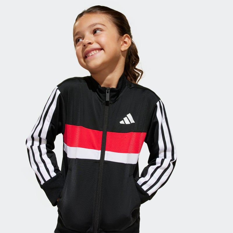 Adidas Kids Essential Tiberio 3 Stripe Tricot Tracksuit - Image 3