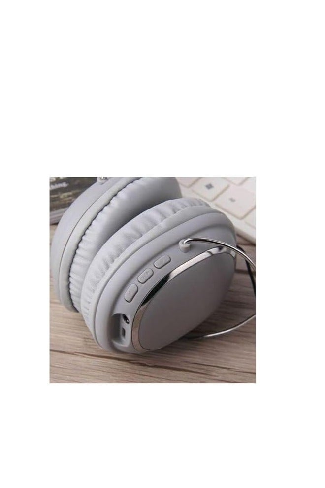 SODO SD-1004 Bluetooth Headphones,Stereo Sound,Bluetooth Compatible Headset Wireless, Big Headphone, Sport Earphone, Support micro sd card/AUX/TF Card/Built in Microphone (Grey), Wireless, Wired - Image 3