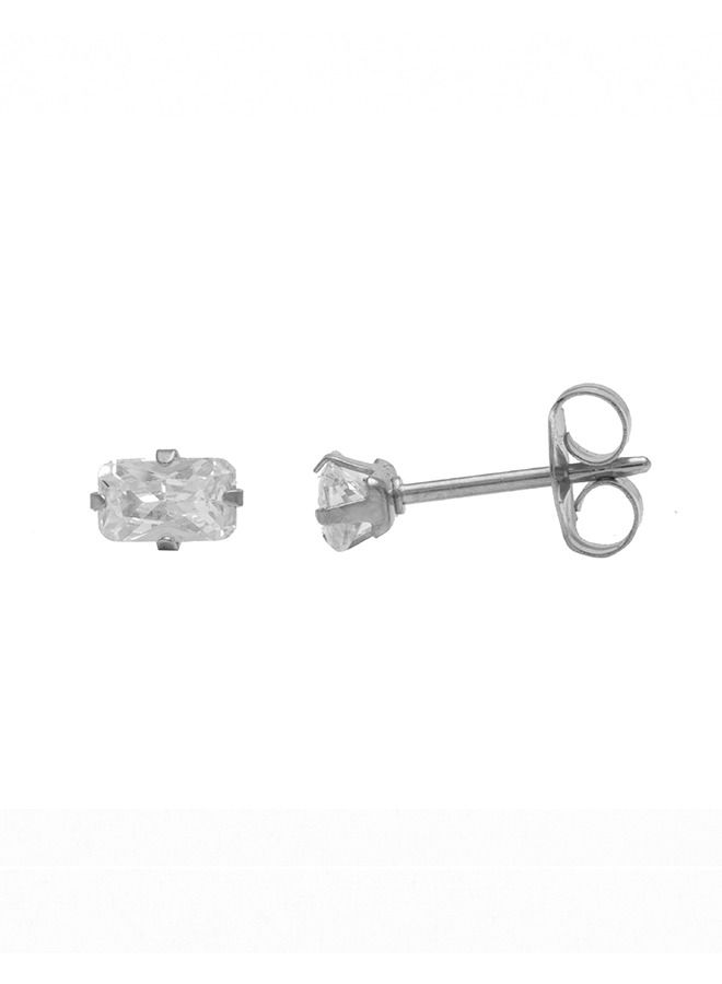 Studex 5*3MM Cubic Zirconia Allergy-Free Stainless Steel Ear Studs - Image 3