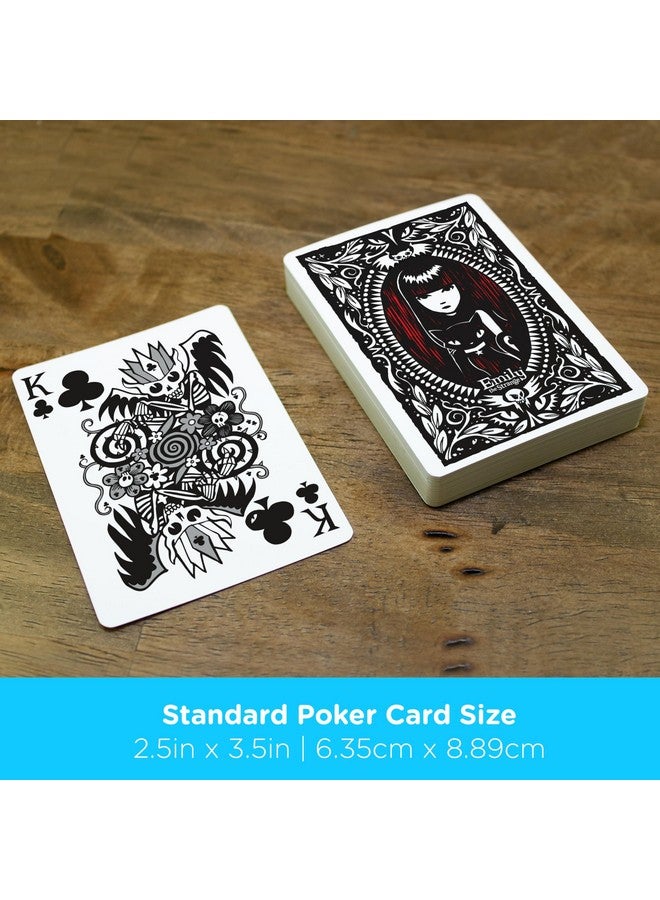 AQUARIUS Emily The Strange Playing Cards - Emily The Strange Themed Deck of Cards for Your Favorite Card Games - Officially Licensed Emily The Strange Merchandise & Collectibles - Image 5