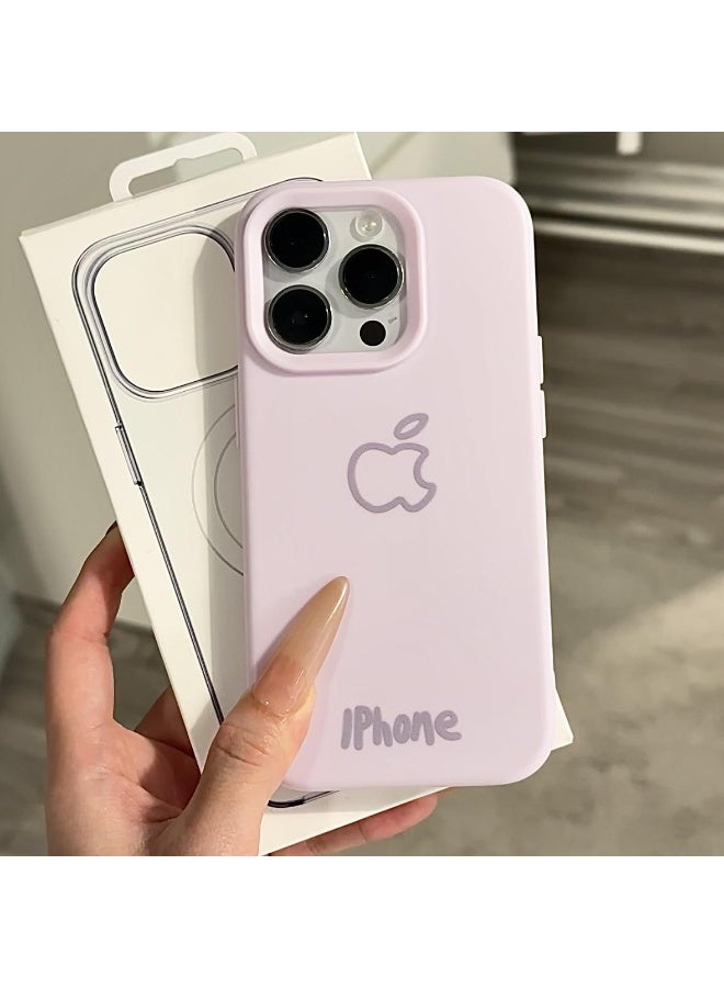 NIBEMINENT Large Pore Liquid Glutinous Rice Husk Protective TPU Case Cover For iPhone 14 Pro, Purple