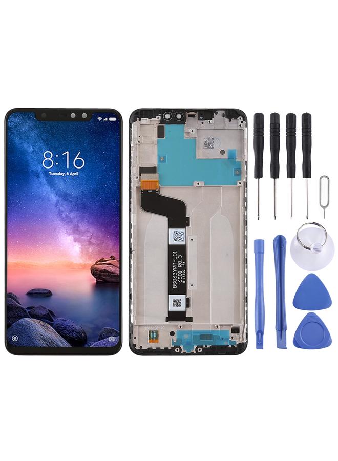 erorex Replacement TFT LCD Screen for Xiaomi Redmi Note 6 Pro Digitizer Full Assembly with Frame Black - Image 1