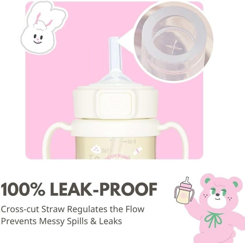GROSMIMI x KNOTTED Flip Top Spill Proof Sippy Cup Anti Colic - Image 5