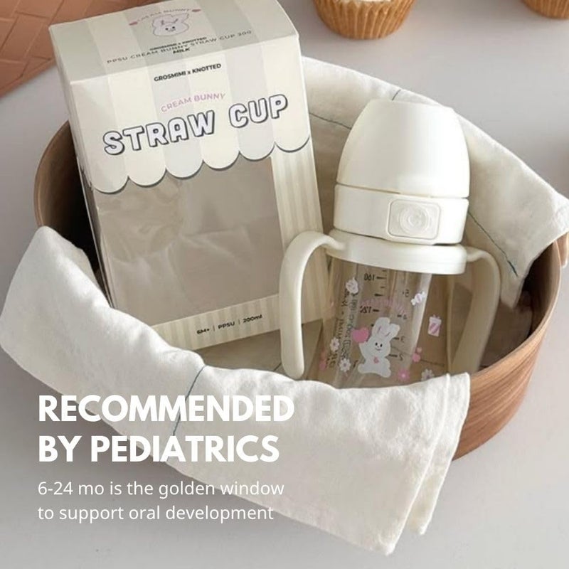 GROSMIMI x KNOTTED Flip Top Spill Proof Sippy Cup Anti Colic - Image 3