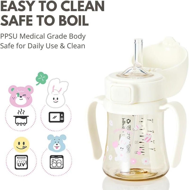 GROSMIMI x KNOTTED Flip Top Spill Proof Sippy Cup Anti Colic - Image 4