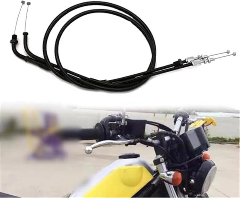 Vuzmode Motorcycle Throttle Control Cable Set - Image 1