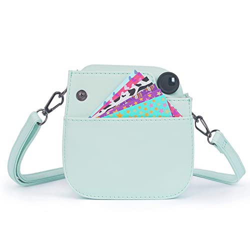 Phetium Instant mini 12 Camera Protective Case Compatible with Instax Mini 12 11,PU Leather Bag with Pocket and Adjustable Shoulder Strap (Mint Green) - Image 5