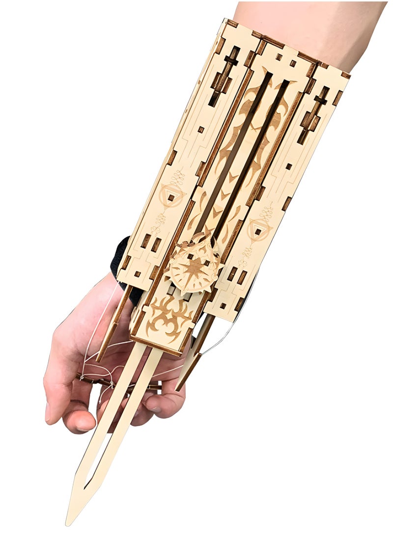 Generic - Sleeve Arrow - 3D Wooden Puzzle, Catapult Concealed Game Props Model Kits for Teens and Adults - Unique Toy Gifts for Ages 12 and Up, Fun and Challenging Build, Best Gift Ideas - Image 1
