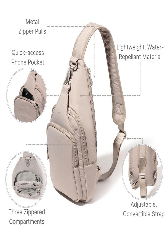 Baggallini Central Park Sling - Small 12x7 Sling Crossbody Bag for Women with Convertible Adjustable Shoulder Strap - Image 3