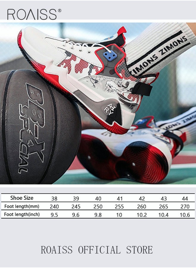 roaiss - Men's Basketball Shoes New Casual Sports Shoes Lace-up Fashion Running Shoes Sports Shoes Casual Men's Shoes Colorblock Sneakers - Image 1