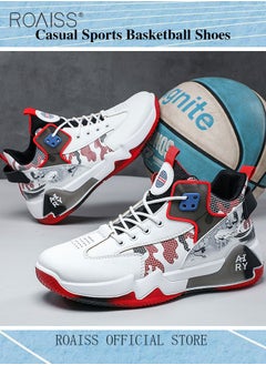 roaiss Men's Basketball Shoes New Casual Sports Shoes Lace-up Fashion Running Shoes Sports Shoes Casual Men's Shoes Colorblock Sneakers  - Image 4