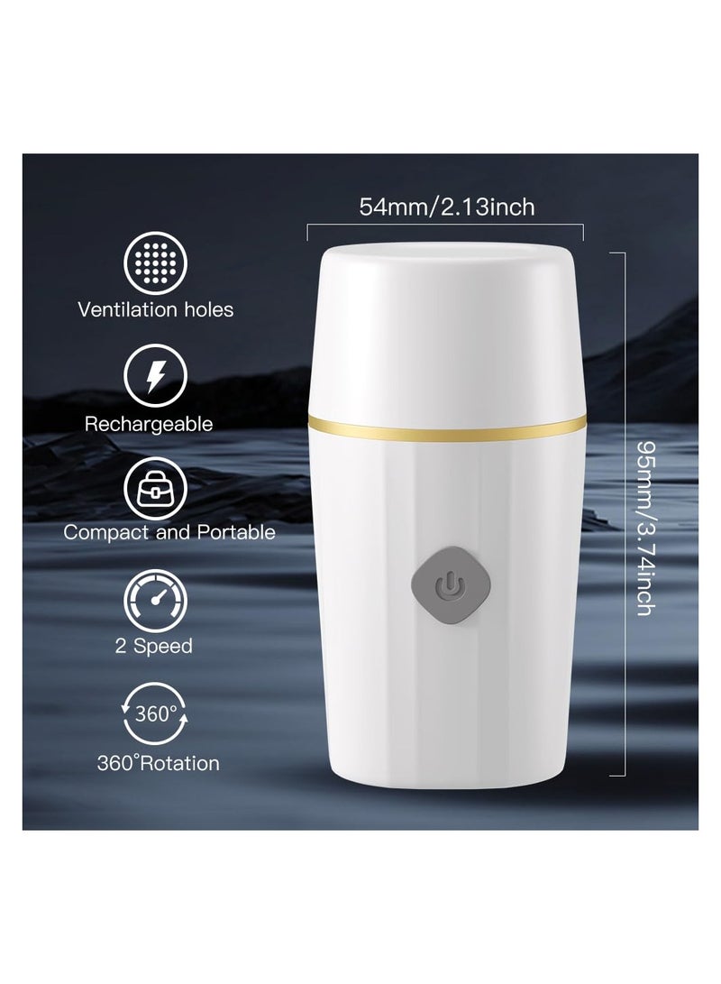 SYOSI Facial Cleansing Brush, Portable Face Scrubber, Electric Face Brush Exfoliator Waterproof Spin Cleanser for Exfoliating, Deep Cleansing, Massaging and Travel for Women  Men, for Sensitive Skin(1Pack) - Image 5