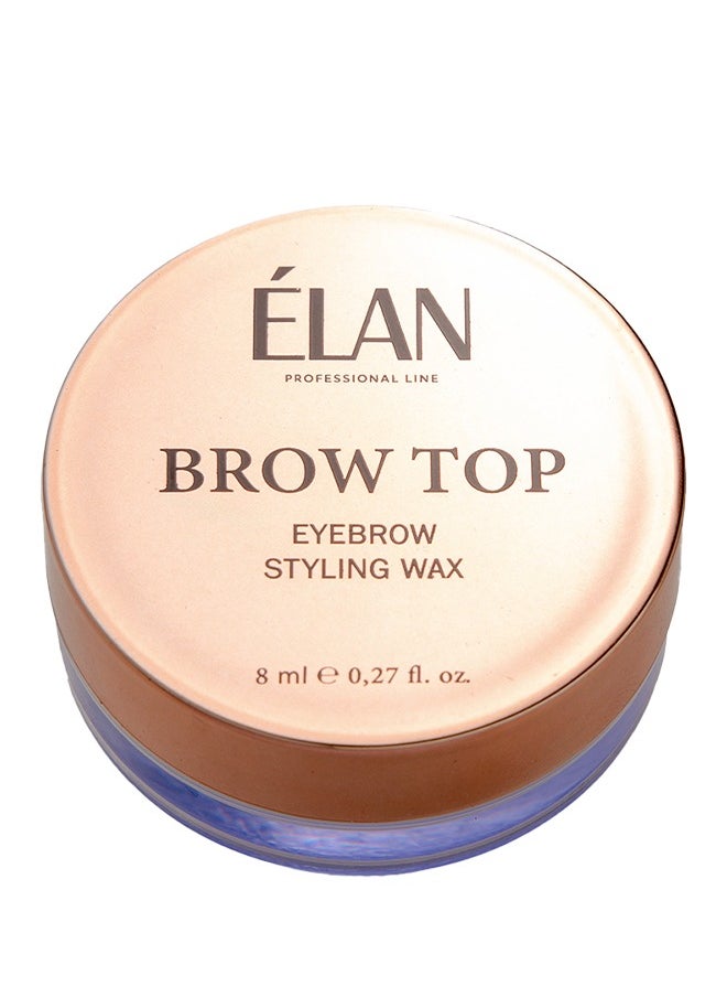 Elan - Elan Brow Top, Extreme Hold Clear Eyebrow Styling Wax Transparent 8 ml | Long-Lasting, Waterproof Brow Wax with Lamination Effect | Nourishing Eyebrow Fixer for Well-Groomed Brows, Made in Turkey - Image 1