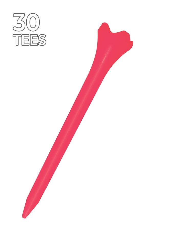 PRIDE GOLF TEE unisex adult 30 Count Golf Tees, Citrus Pink, 3.25 US - Image 2