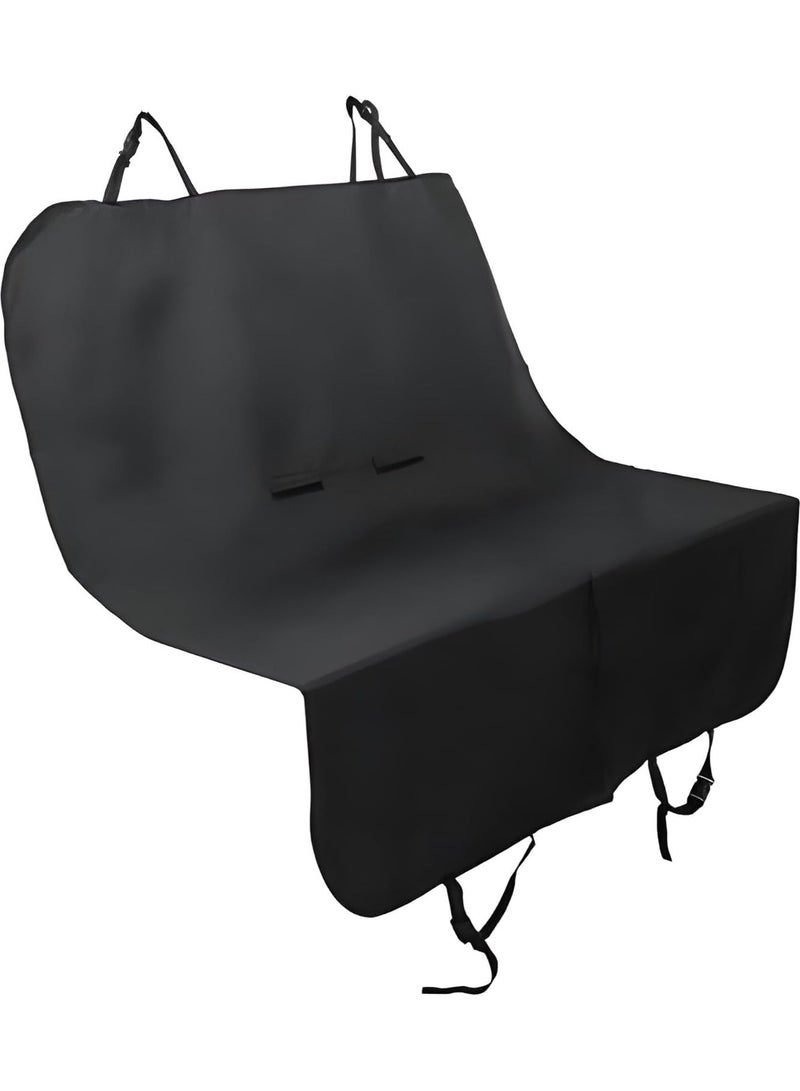 Petzoom Loungee Car Back Seat Cover, Designed to Protect Seats from Pets, Waterproof, Scratch Resistant, Non-Slip, Fits Cars, Trucks, SUVs – Standard (Black) - Image 1