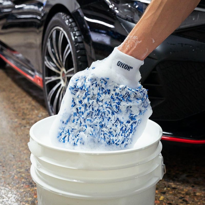 جيون قفاز غسيل السيارات من الألياف الدقيقة Quartz Cloth Q²M Smoothie EVO - انزلاق فائق النعومة - مزيج الألياف الدقيقة الكوري - خالٍ من الوبر - متانة ممتدة - خالٍ من الخدوش - تفصيل السيارات - غسيل دلو السيارات - Image 3