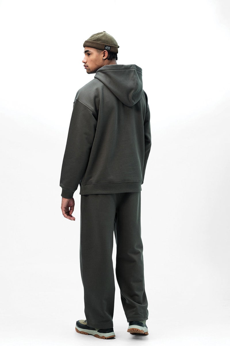 Bonkers Corner Taupe Wear A Hug Oversized Hoodie For Men's - Image 4